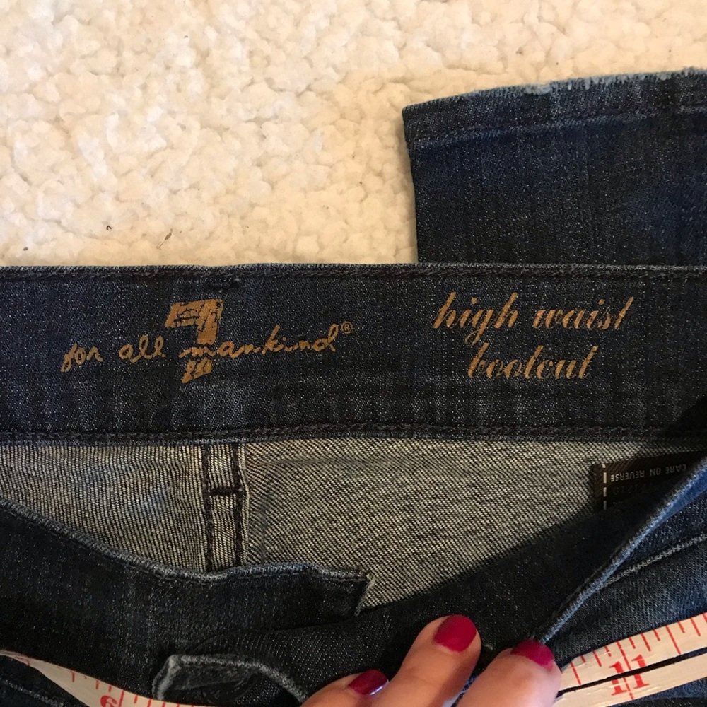7 for all Mankind Size 28 High Waist Bootcut Jeans - Picture 3 of 8